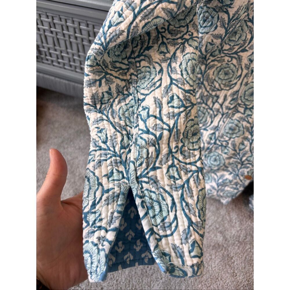 NWOT Boutique reversible quilted jacket, Med $128 cottagecore coastal - Picture 7 of 9